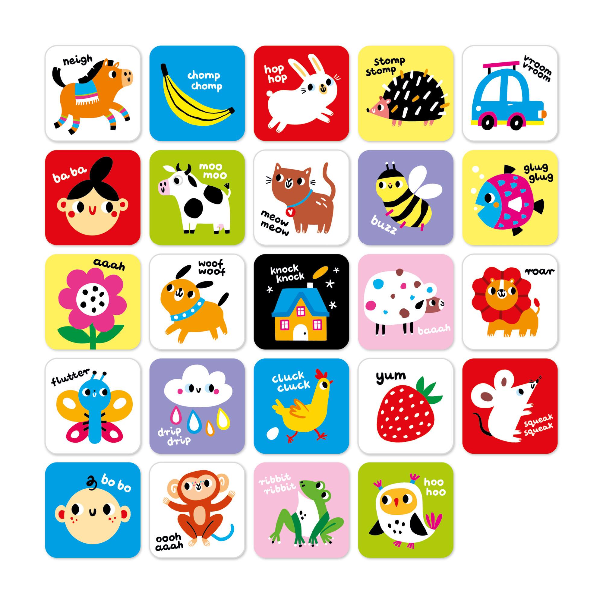 Banana Panda High Contrast Baby Cards Set